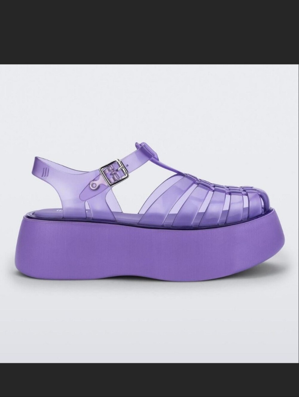 Platform Jelly Sandal in Purple - Women's Fashion